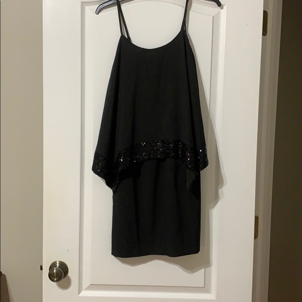 Black Sequin Dress